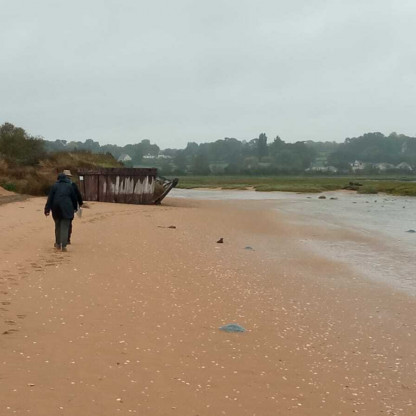 Sallenelles 28/09/2026 - Temps maussade sur la baie Sallenelles cet aprem 🥴 ... Mais c'est sympa quand même 😜👍